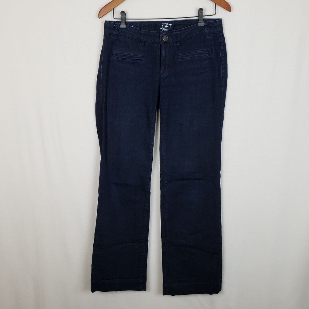 LOFT straight leg dark wash jeans Size 4